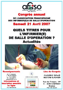 Affiche du Congrès 2007 de l'AFISO