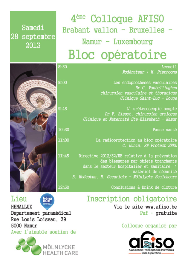 La Régionale AFISO Namur / Luxembourg / Brabant / Bruxelles met en ligne les présentations de son 4ème Colloque 28 septembre 2013 La Régionale AFISO Namur / Luxembourg / Brabant / Bruxelles met en ligne les présentations de son 4ème Colloque 28 septembre 2013