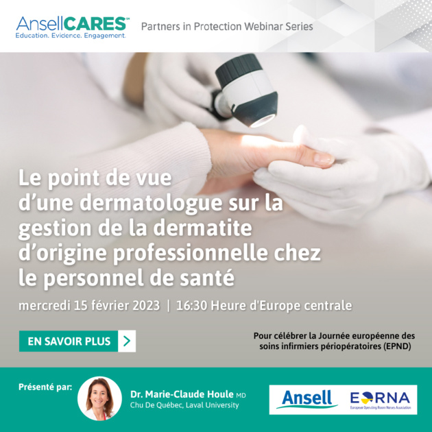 15 février - Webinaire Ansell / EORNA - Journée internationale des infirmières de bloc opératoire