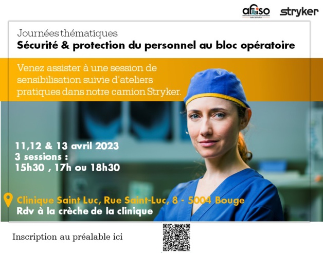 Bouge du 11 au 13 avril - Venez vous former à la gestion des risques en salle d'opération Bouge du 11 au 13 avril - Venez vous former à la gestion des risques en salle d'opération