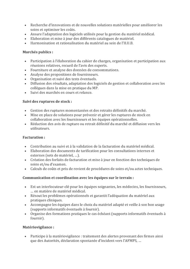 L'Hôpital Erasme (HUB) recherche un infirmier référent du matériel médical (H/F/X) L'Hôpital Erasme (HUB) recherche un infirmier référent du matériel médical (H/F/X)