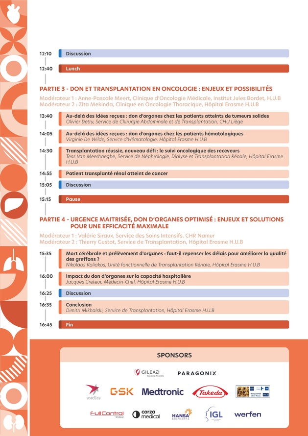 27 novembre à Bruxelles - 11e SYMPADOT – Du don d’organes à la transplantation