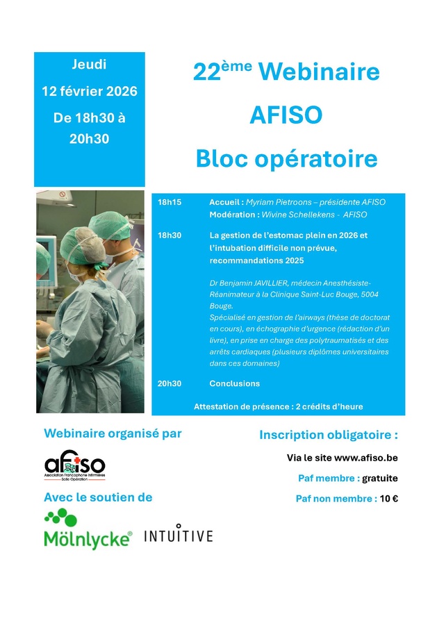 22ème Webinaire AFISO le jeudi 12 février 2026 à 18h30 22ème Webinaire AFISO le jeudi 12 février 2026 à 18h30