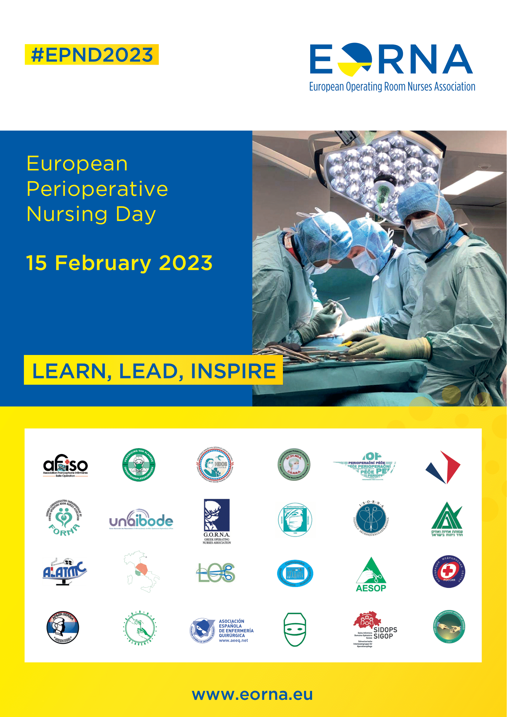 15 février - Journée européenne des infirmiers en soins périopératoires (EORNA)
